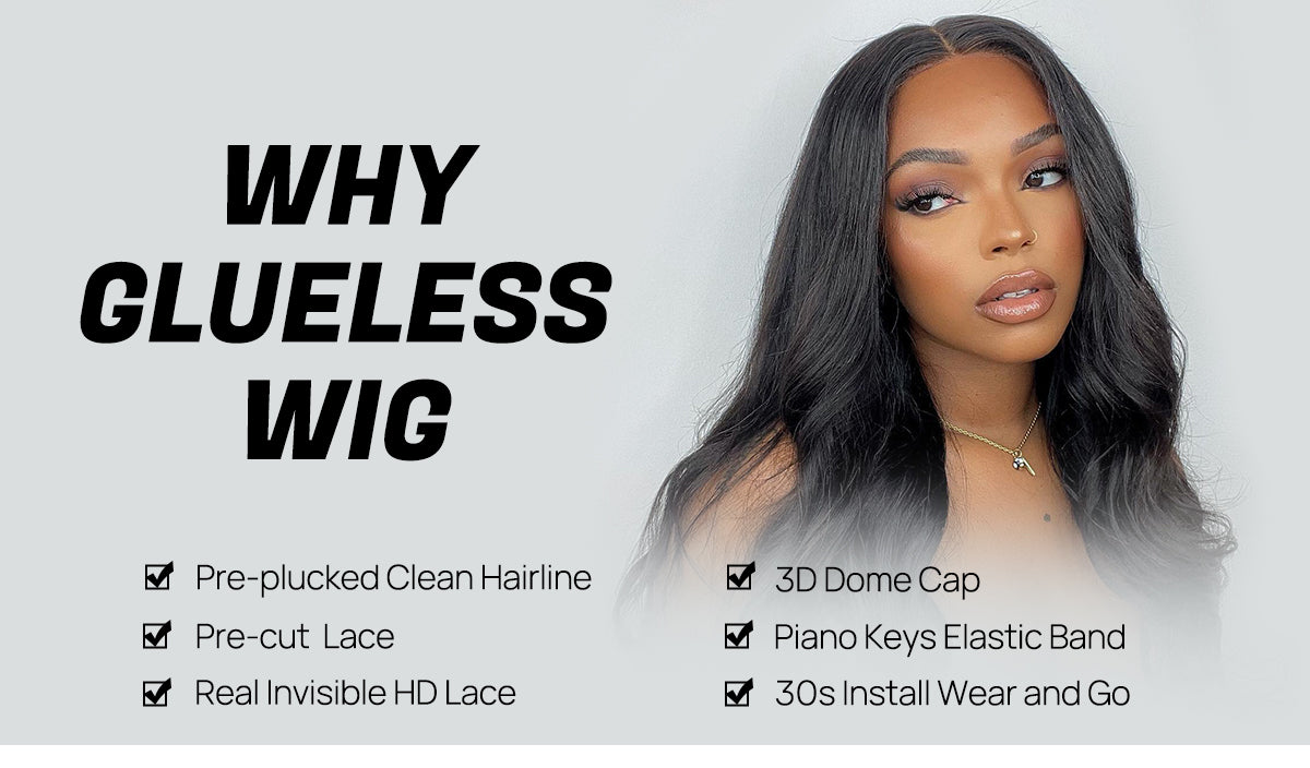 Deep Wave Glueless Wig Human Hair Wear Go Pre-cut HD Lace Wig