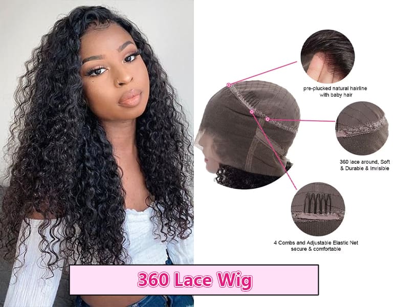 360 lace wig wig type