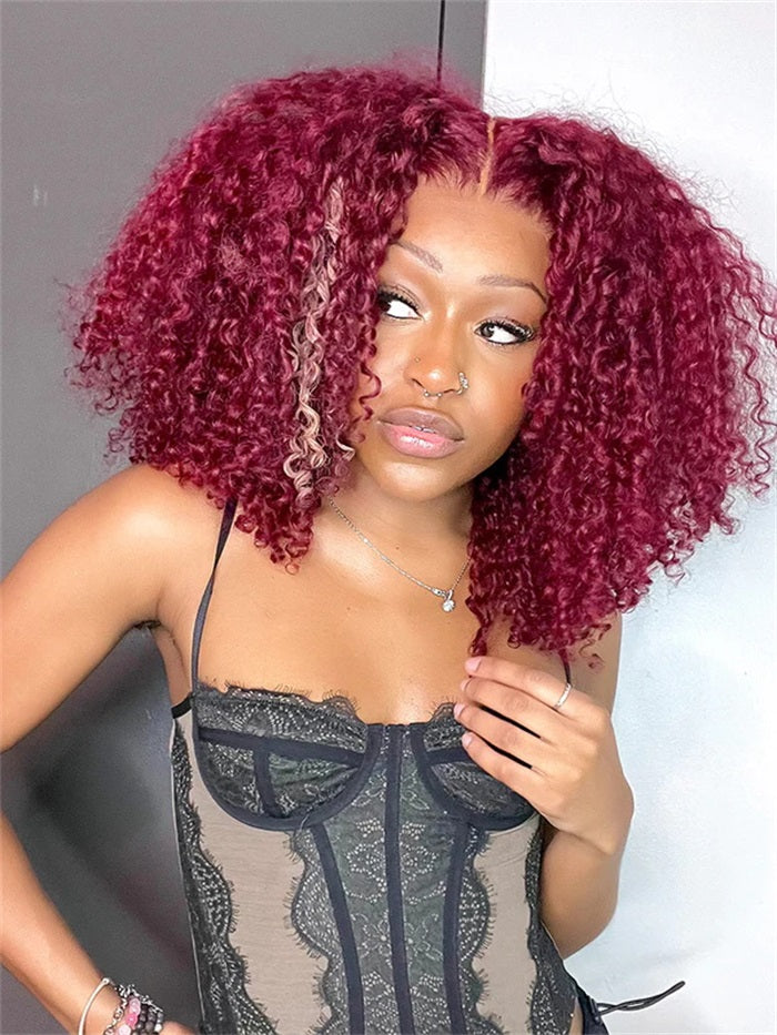 burgundy 99j red color wig