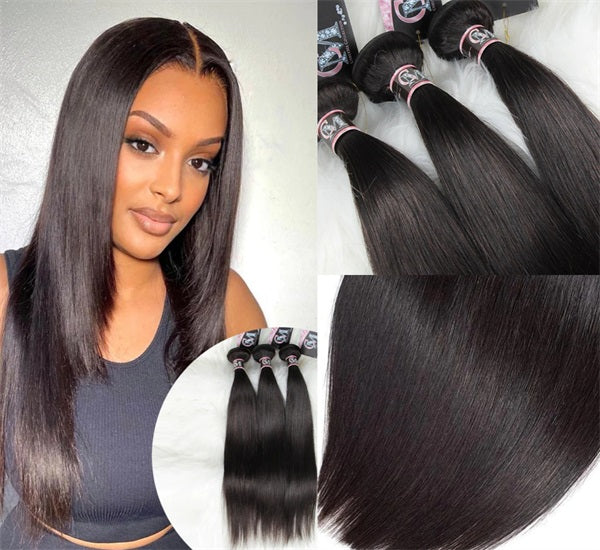 curlyme straight human hair weaves