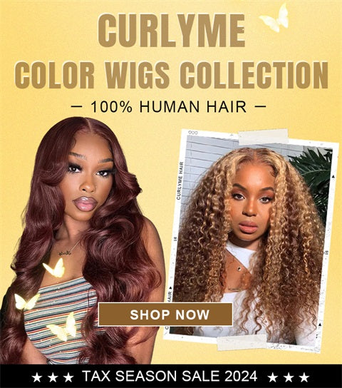 curlyme hair colored human hair wig tax refund season