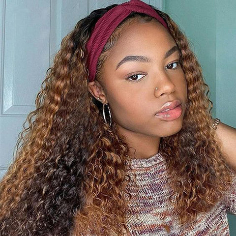 headband curly hairstyle for black women