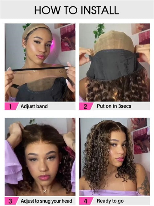 how to install a glueless wig