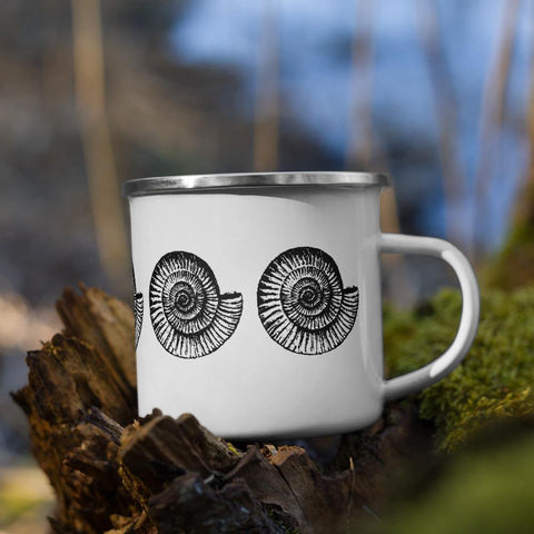 Dactylioceras Ammonite Enamel Mug | Fossil Gifts – ZOIC PalaeoTech Limited