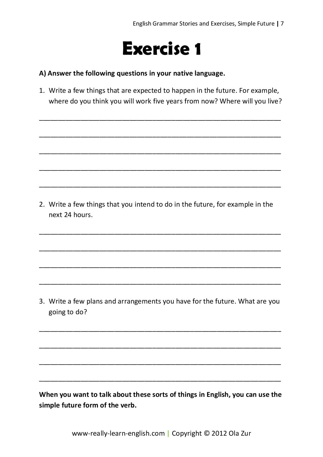 Breanna: Form 2 English Exercise