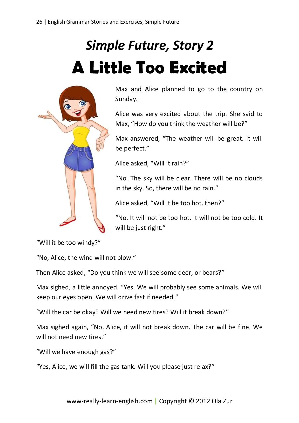 mixed tenses english exercise Exercises the and to Simple Practice Tenses Stories