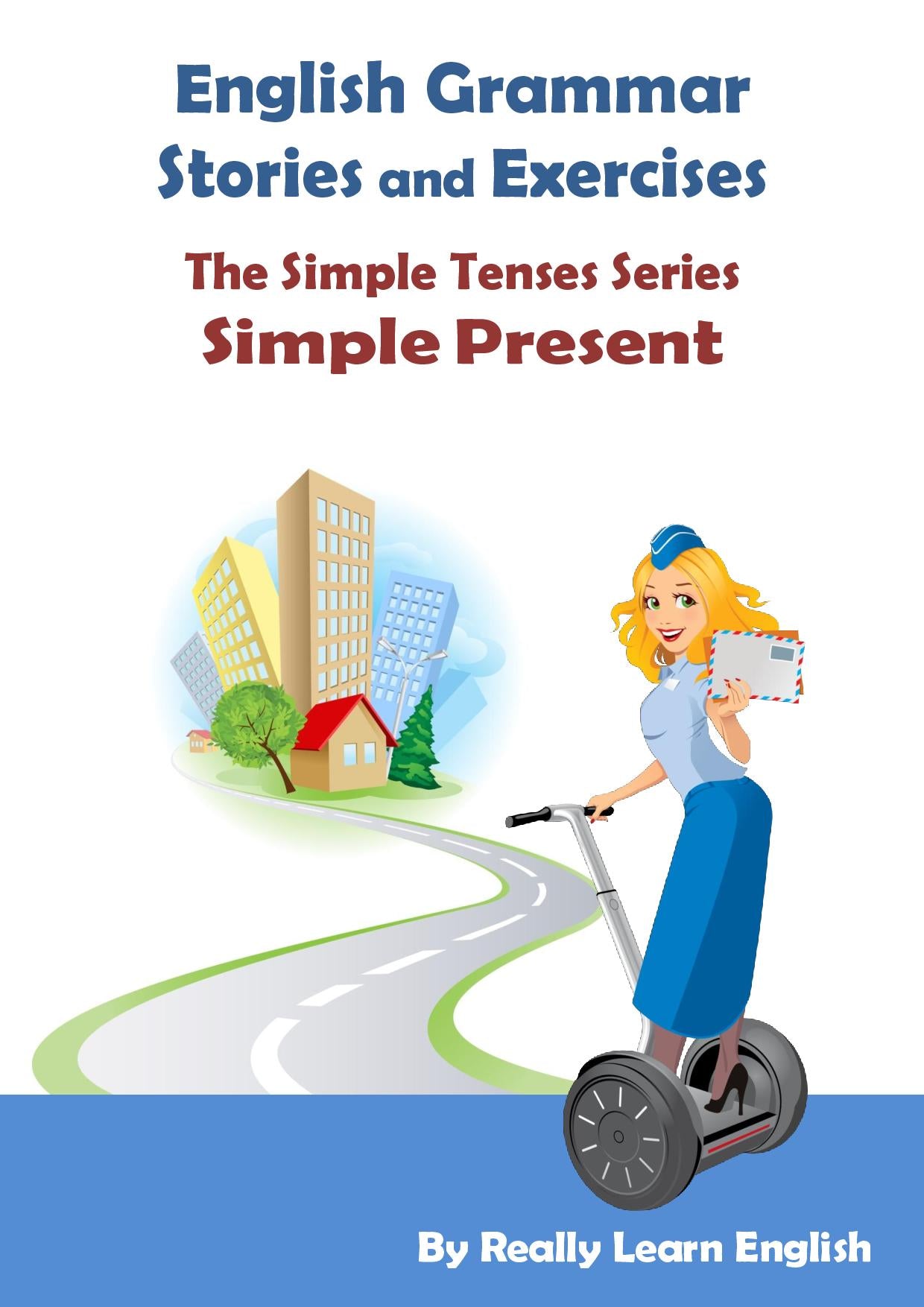 Where do you find sample exercises on simple present tense?