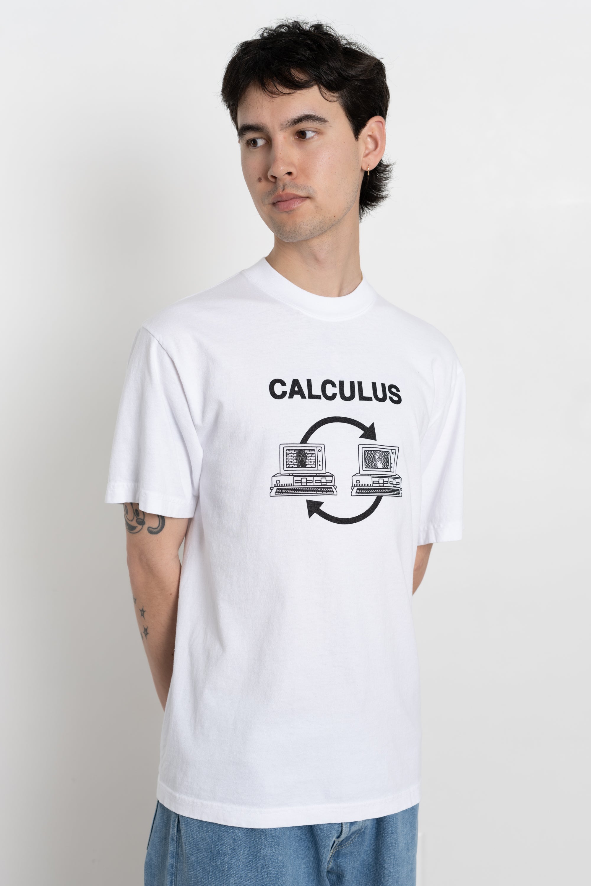 Calculus Computer Club Tee White