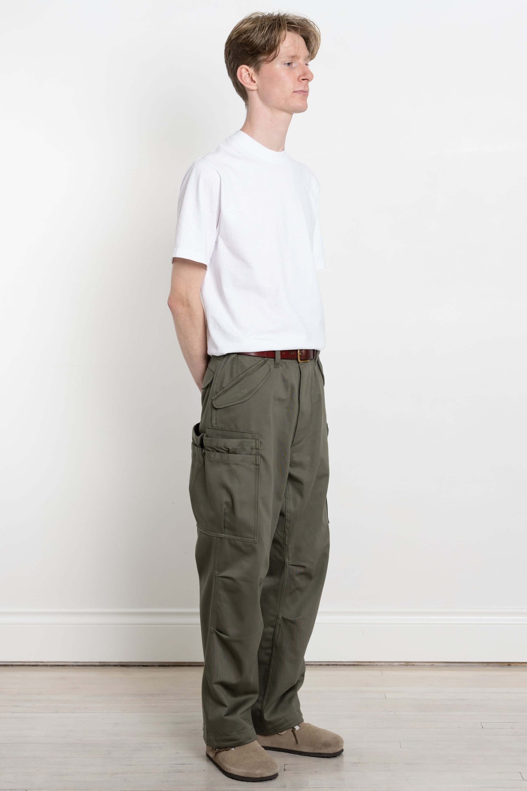 Overgrown Pants Military Satin Olive