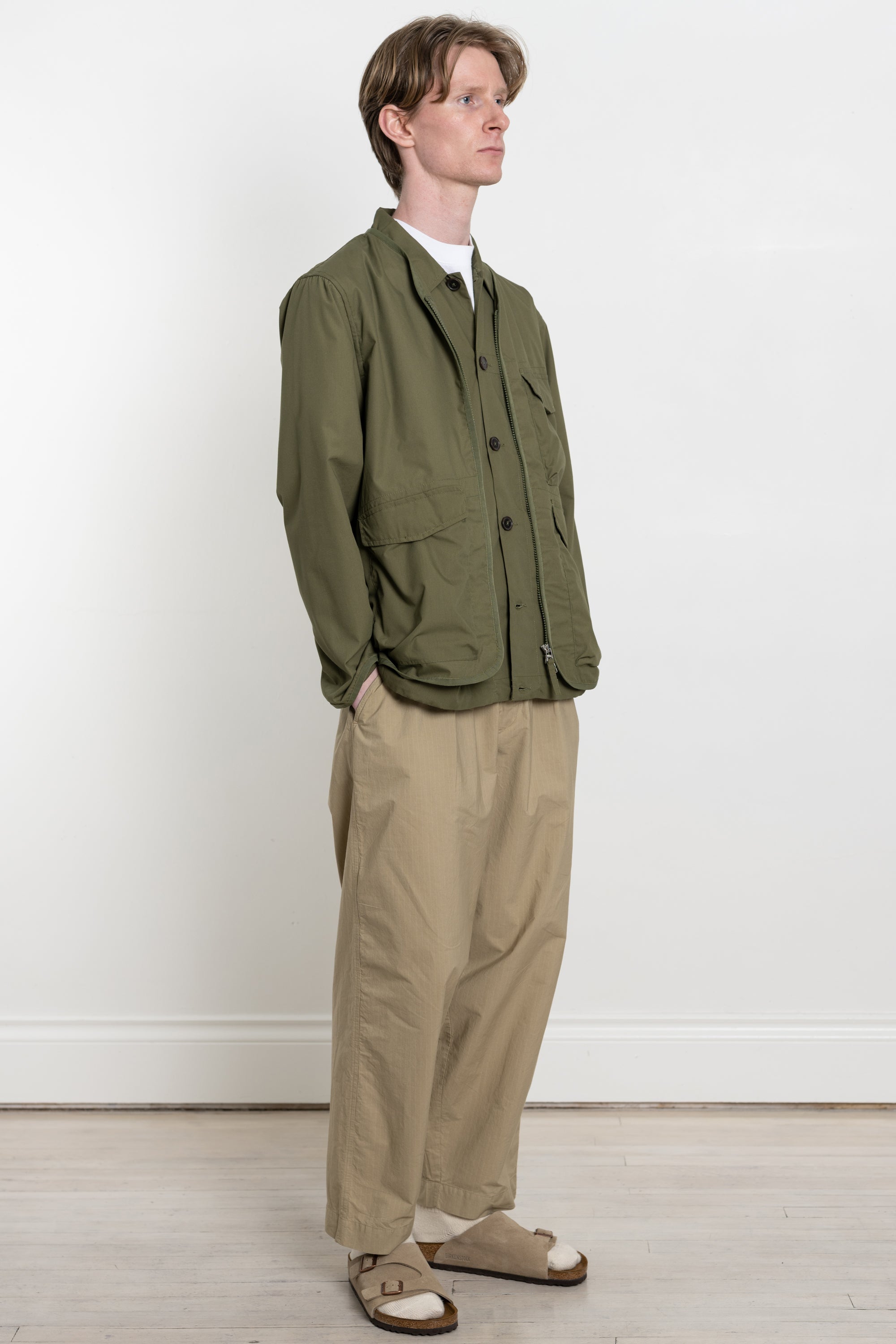 Parachute Liner Jacket Recycled Poly Tech Olive