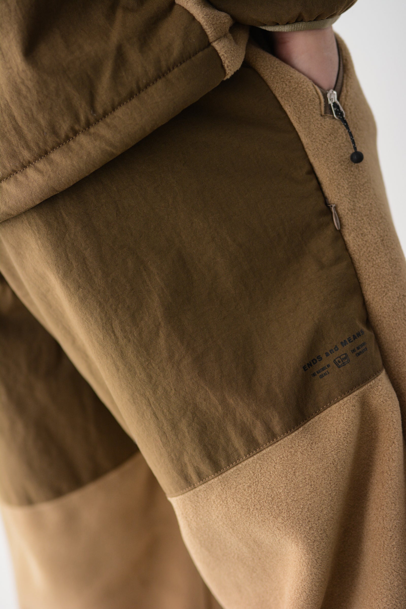 Tactical Fleece Trousers Brown Beige