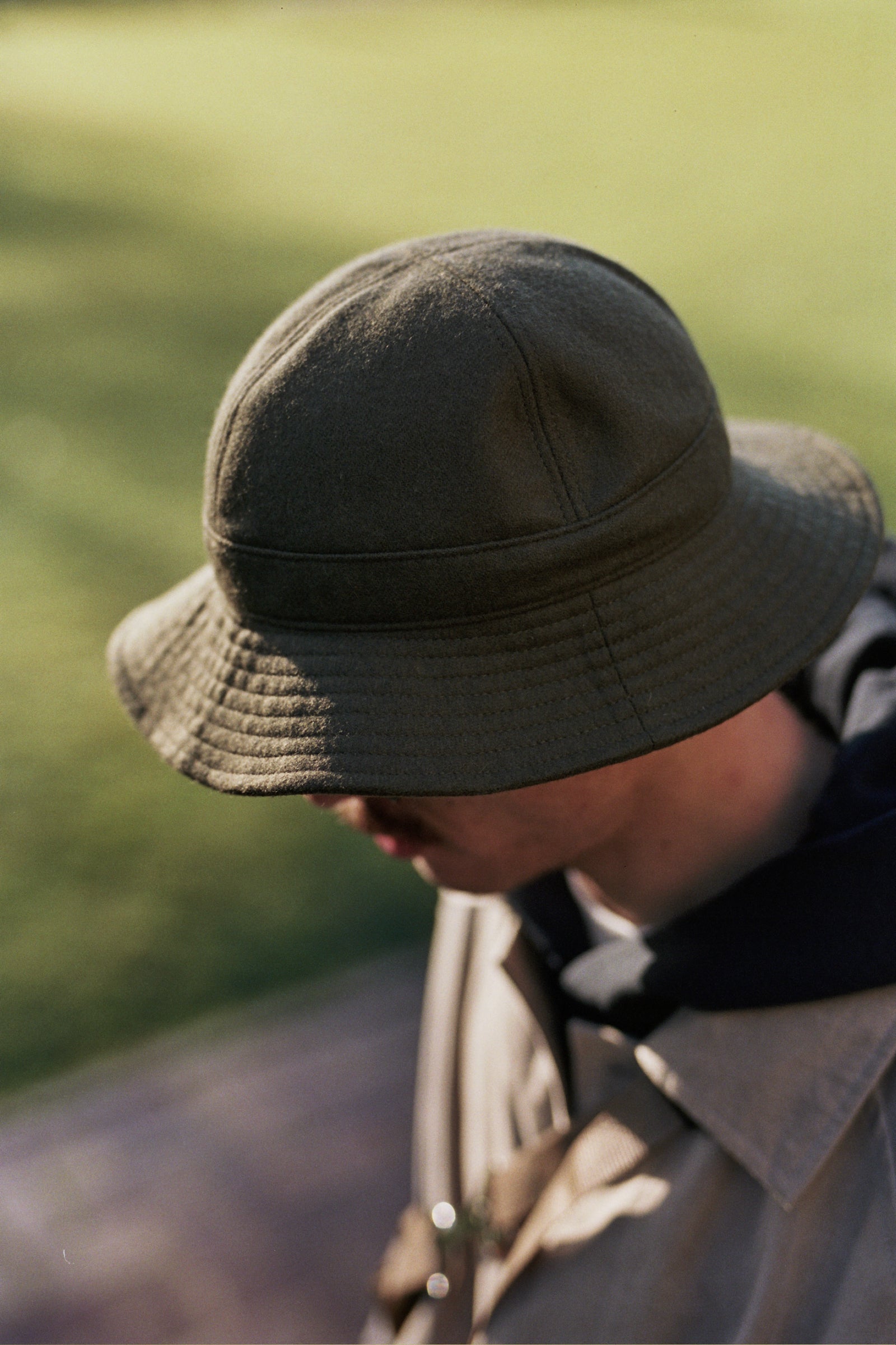 US Navy Hat British Melton Wool Olive