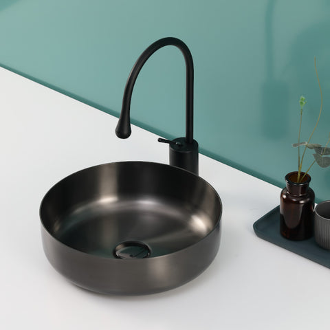 Gunmetal stainless Steel basin