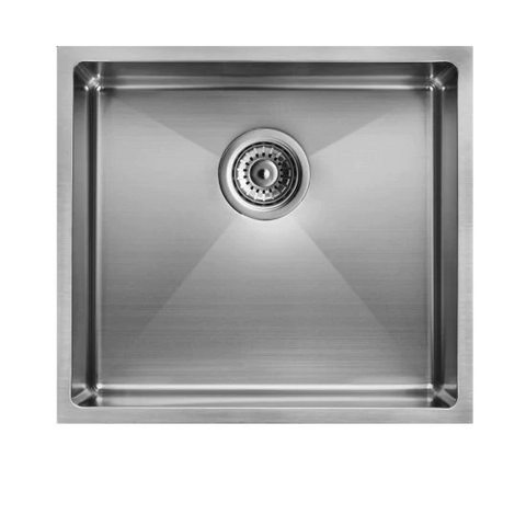 SINGLE BOWL ROUND CORNER STAINLESS STEEL SINK 440X440X205MM