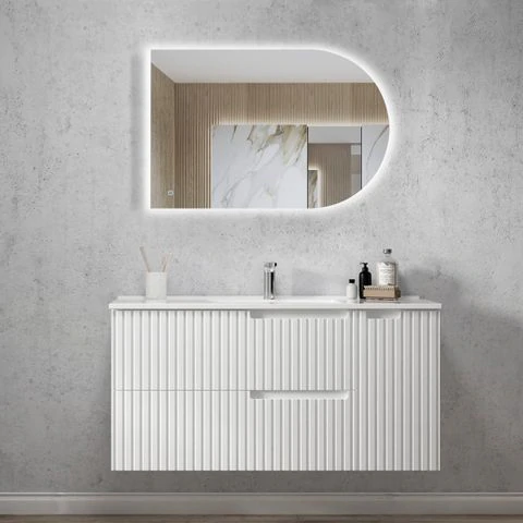 VANITY NOOSA WALL HUNG 1200MM MATTE WHITE