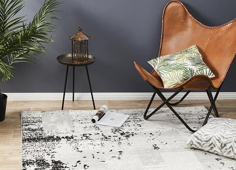 EVOKE CHARCOAL TRANSITIONAL ROUND RUG