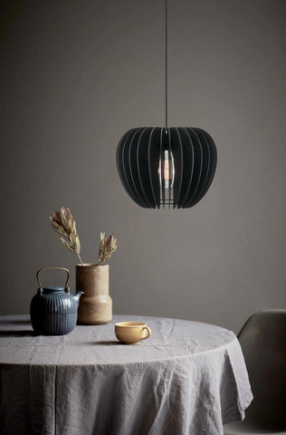 TRIBECA 38 PENDANT WOOD BLACK