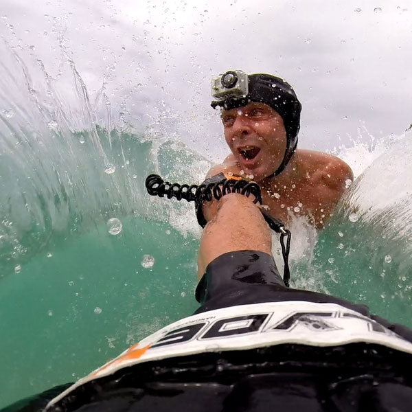 Darren Jenner handplane slyding hand boarder and bodysurfer pulling in 