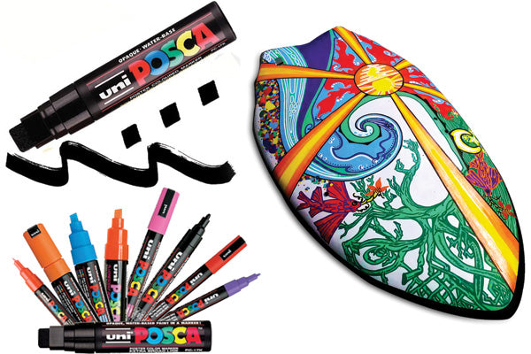 posca paint pens the best materials and paints for painting a surfboard or handplane 