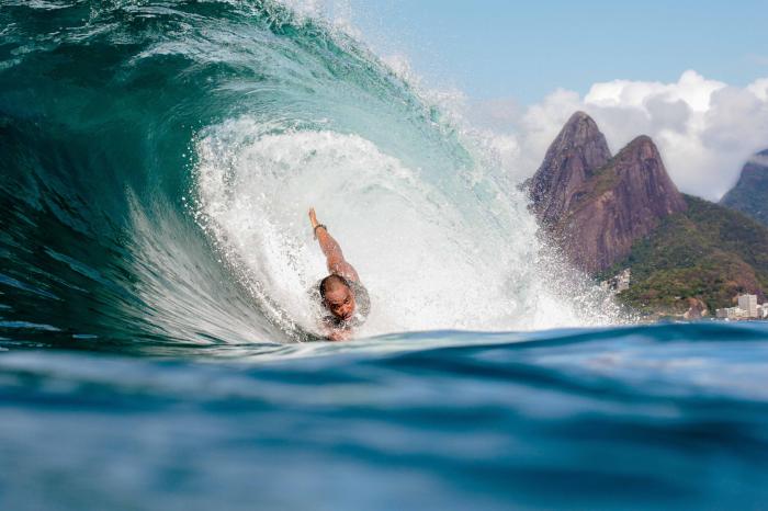 Bodysurf Rio De Janerio Brazil