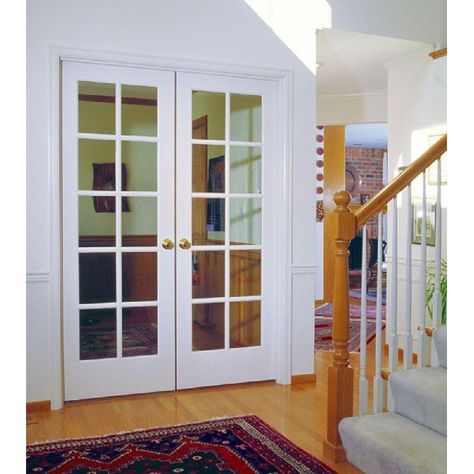 Interior 10-Lite Single Pane Clear Glass Primed French Door – Lux Doors