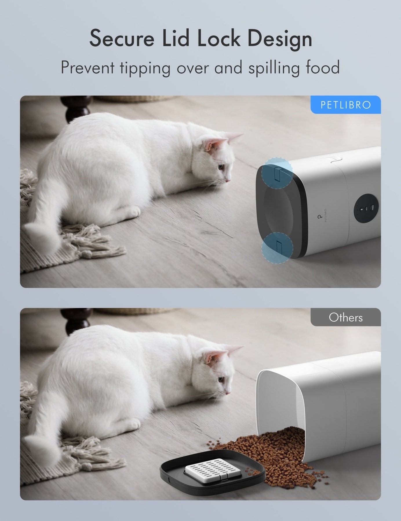 petlibro automatic cat feeder set up