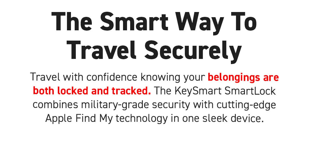 KeySmart SmartLock: The World's First Trackable Luggage Lock