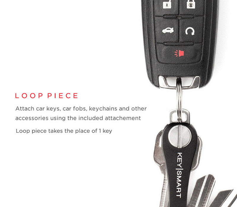 compact key holder accessory loop piece