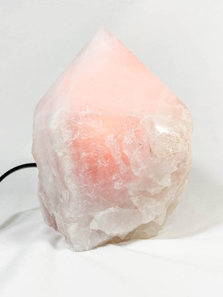 large rose quartz lamp