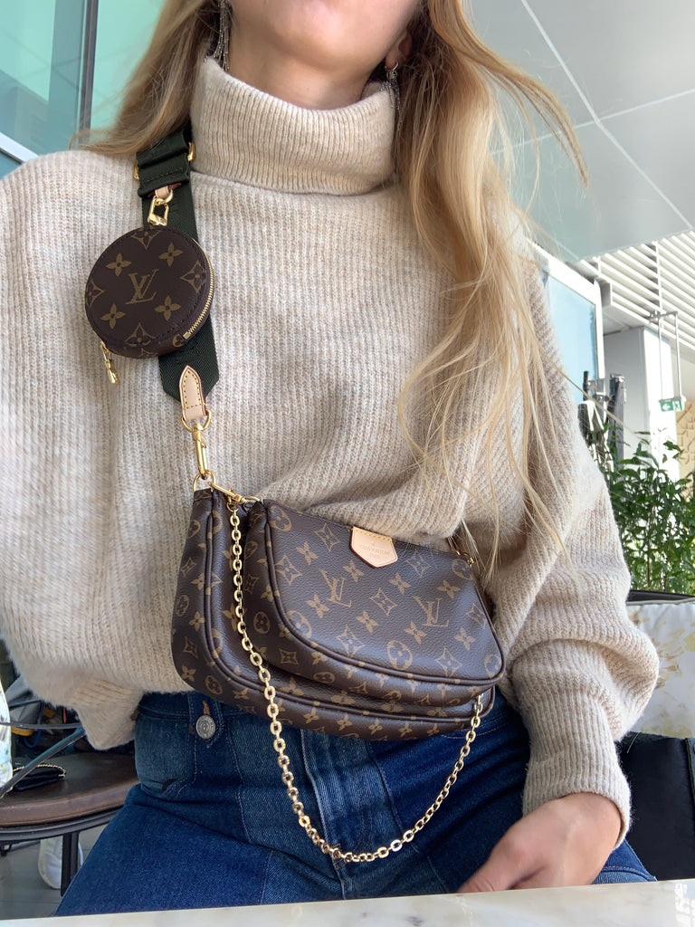 Louis Vuitton - Multi-Pochette Accessoires Bag with Khaki Strap – hey it&#39;s personal shopper london