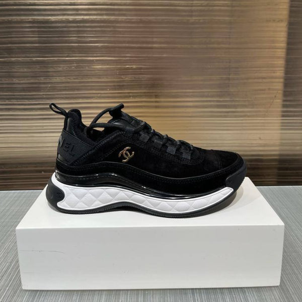 CHANEL Wool & Suede Calfskin sneakers black – hey it's personal