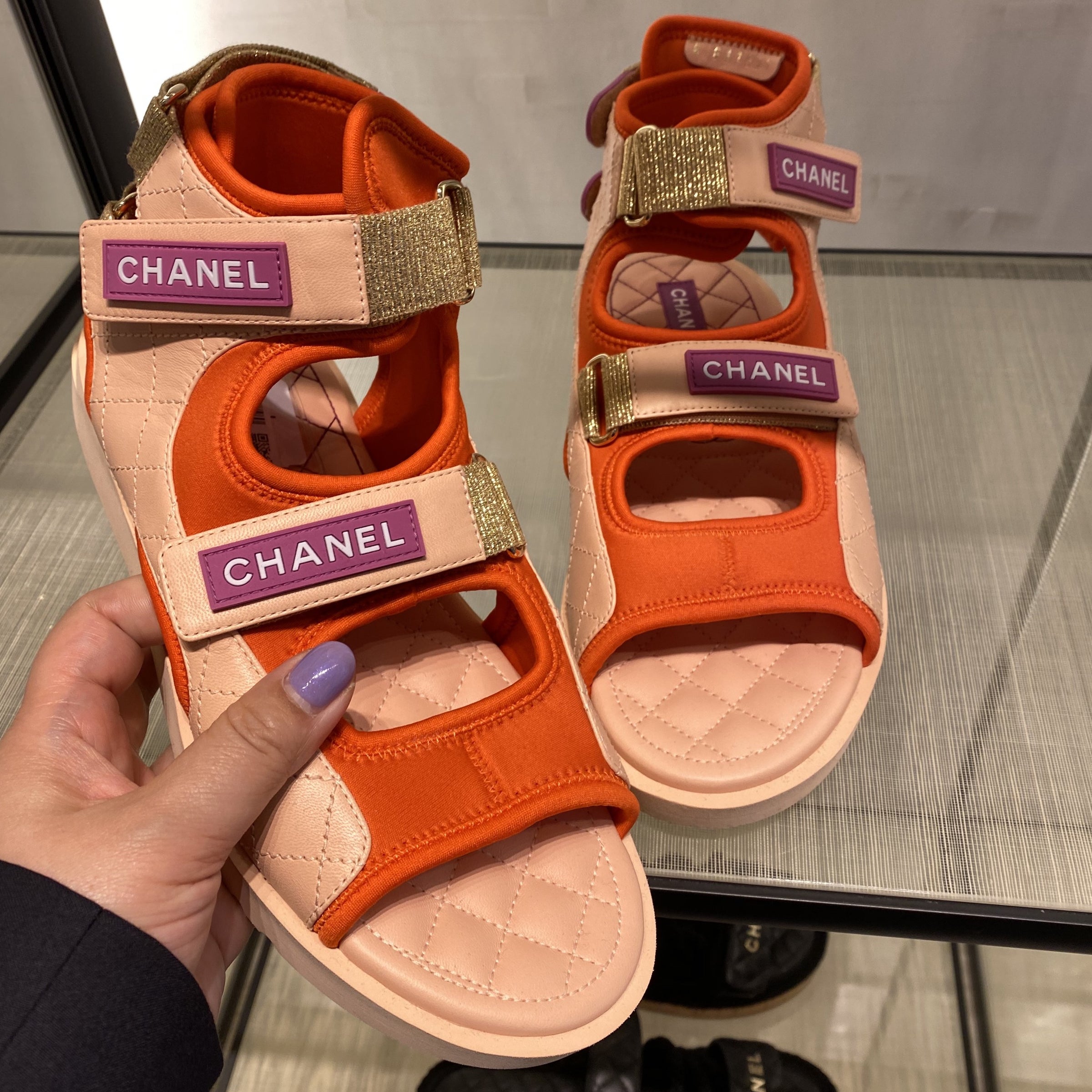 Chanel Sandals 2024 Purple Lanna Annalee