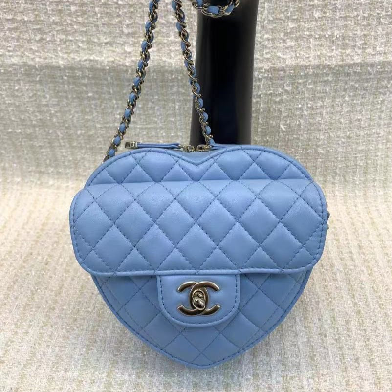 Chanel 2022 CC In Love Heart Bag  Pink Crossbody Bags Handbags   CHA723708  The RealReal