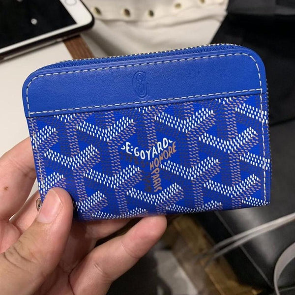 goyard small zip wallet