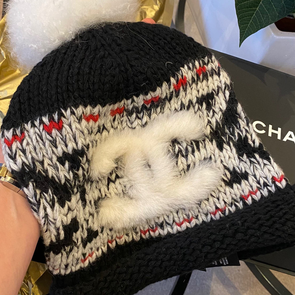 Mua Mũ Len Chanel Classic Cashmere Wool Double C Logo Print Hat Màu Xám   Chanel  Mua tại Vua Hàng Hiệu h063529