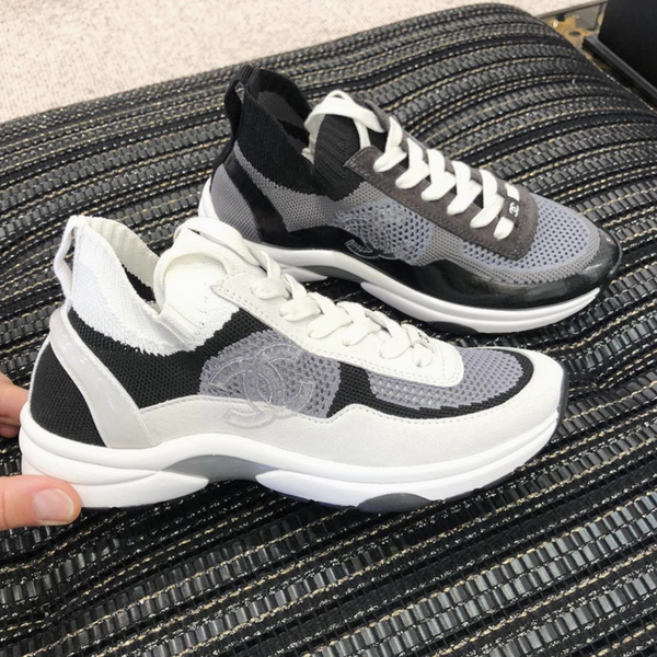 chanel fabric sneakers