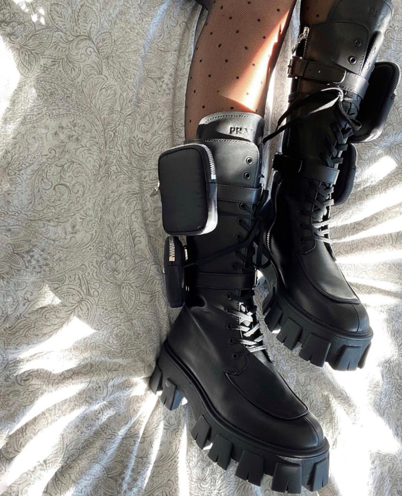 prada leather boots