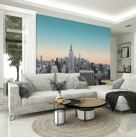 New York Sunset Wall Mural