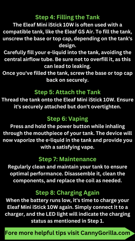 Eleaf Mini Istick How to Use