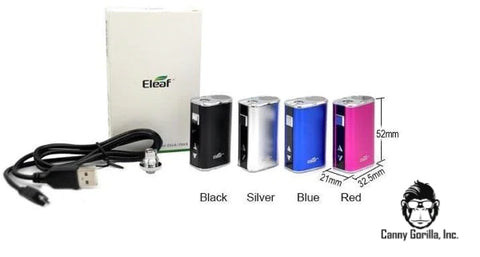 Eleaf Mini iStick 510 Thread Batteries in Various Colors - Vape Box Mod at CannyGorilla.com