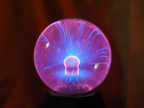 Electric current in glass ball
