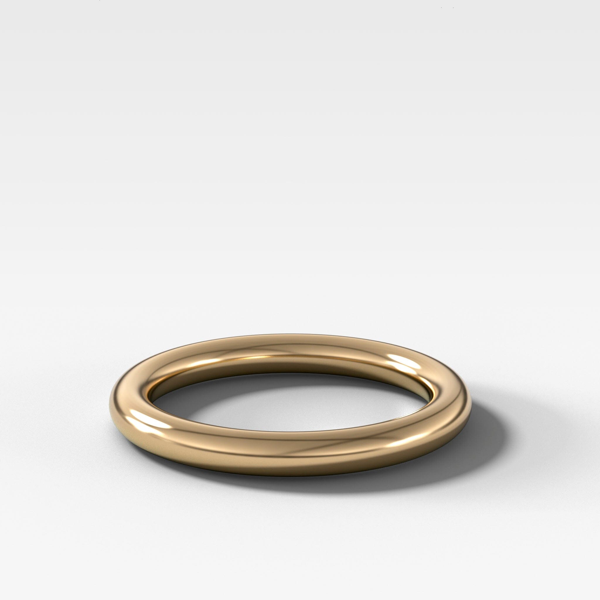 14k Yellow Gold 6mm Half-Round Wedding Band Ring - 5.7 Grams - Size 8.5 -  Walmart.com