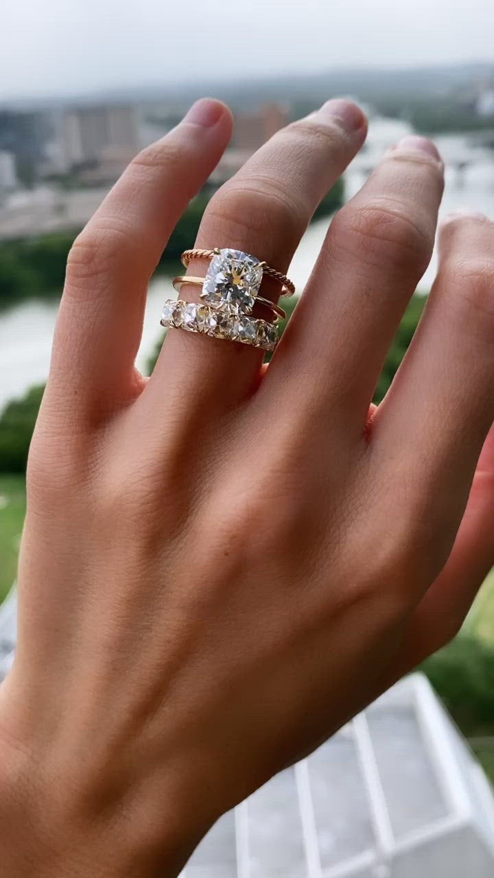 Stunning Estate Diamond Ring Size 5.75 Four Diamonds in Real 18k Gold MAKE  OFFER | eBay
