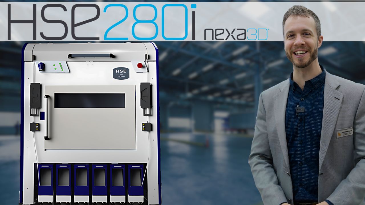 Speed and Precision with Nexa3D HSE 280i l 15x Faster Industrial 3D Printing