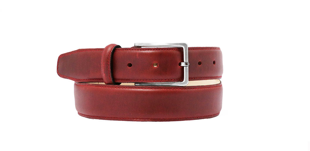 oxblood belt