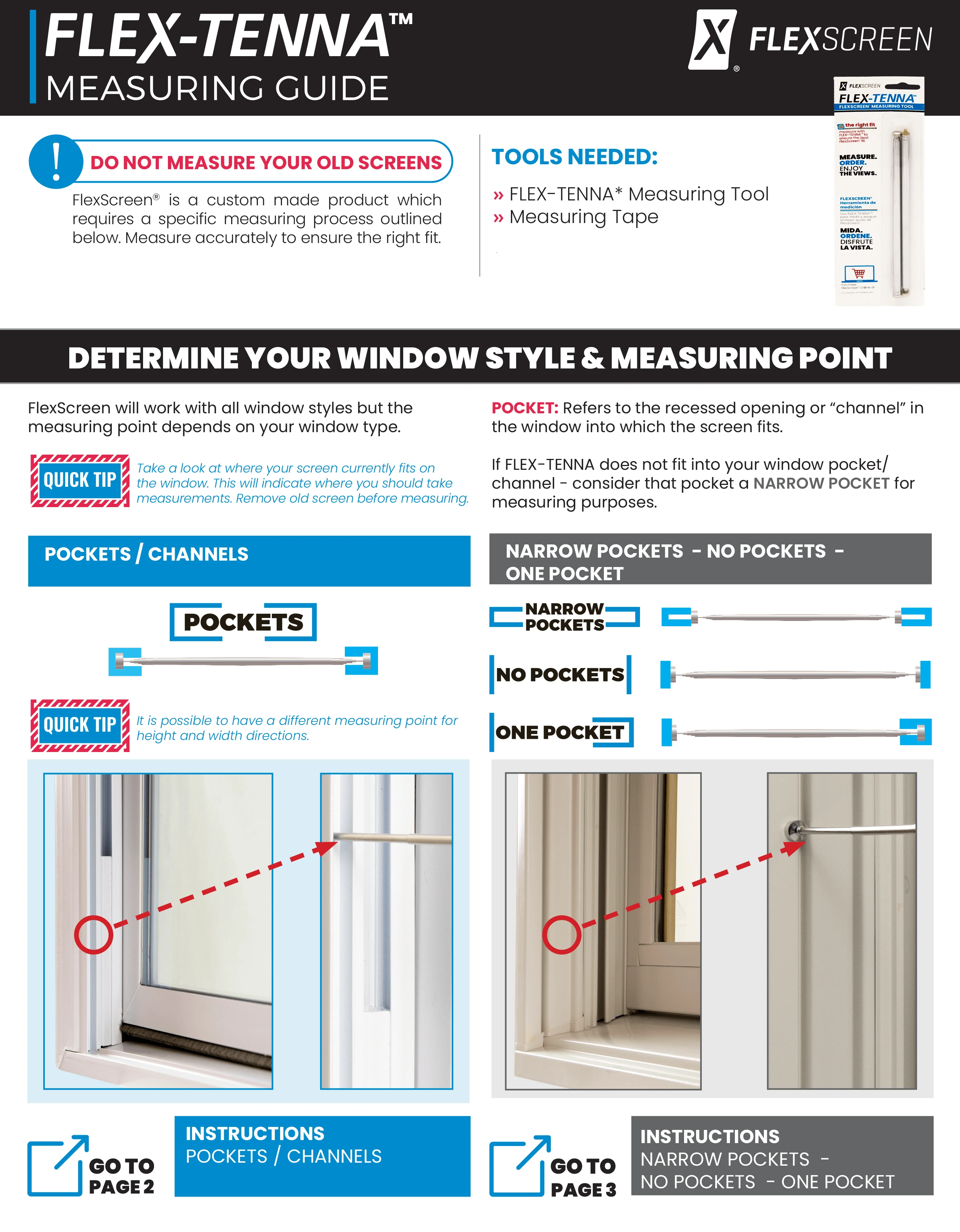 How To Measure Flexscreen Window Screen