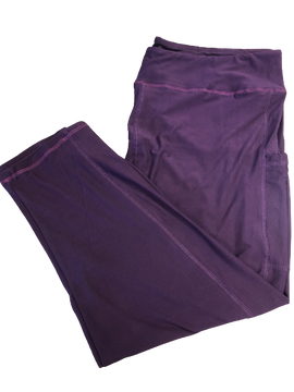 Purple Capri Legging with Pockets