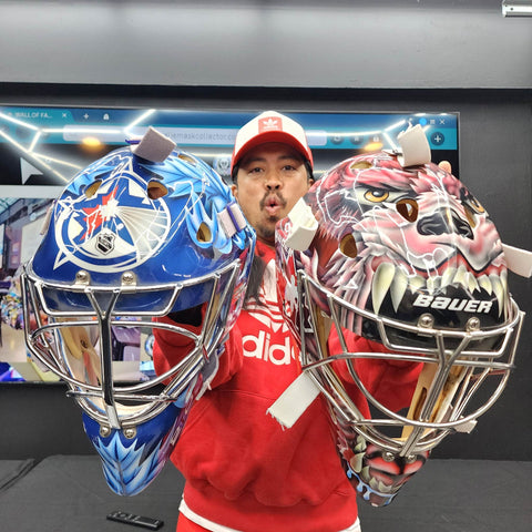 Curtis Joseph Game Issued Goalie Mask Detroit Red Wings Pro's Choice D – Goalie  Mask Collector