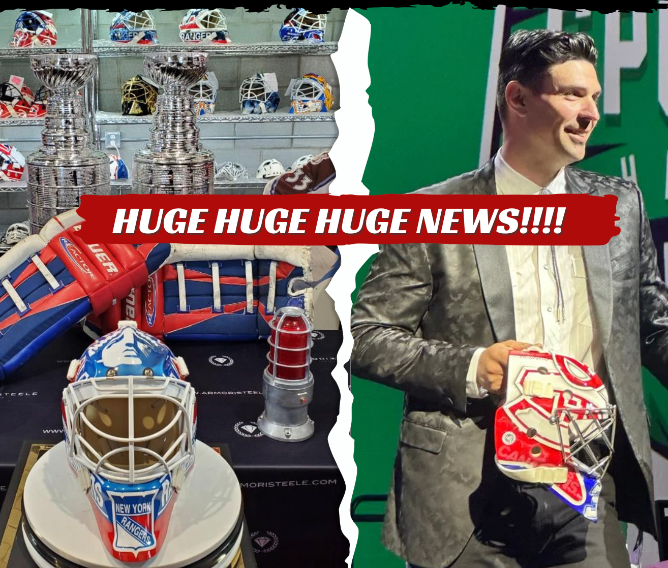 Carey Price Auction & Mike Richter Game Worn Pads