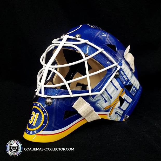 Curtis Joseph Signed Goalie Mask THE GEAR COLLECTION Heaton Helite I –  Goalie Mask Collector